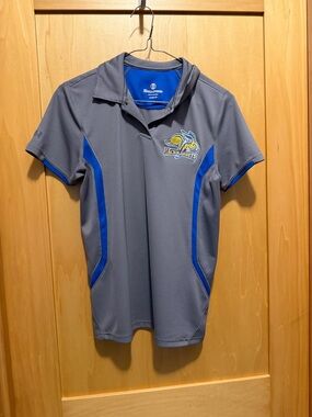 Holloway Gray and Royal Blue Women's SDSU Athletic Polo